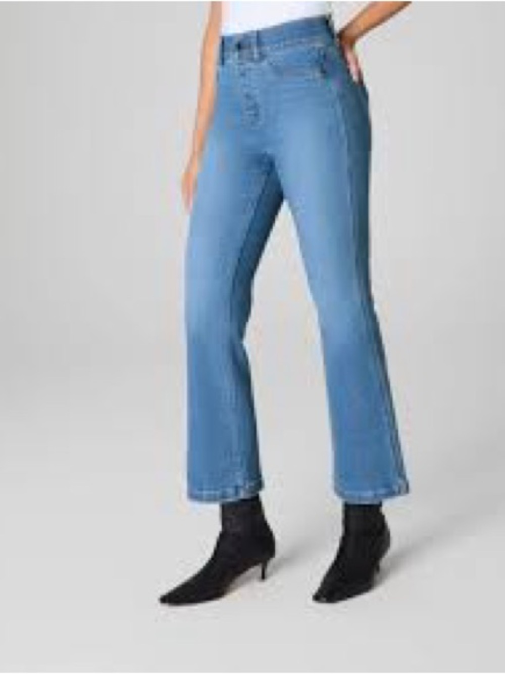 SPANX KICK FLARE pull on JEANS Sz L